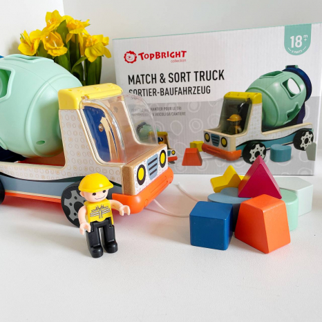 Дитяча іграшка сортер Бетонозмішувач, ТМ Top Bright 121095
