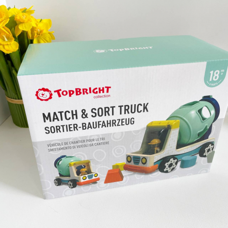 Дитяча іграшка сортер Бетонозмішувач, ТМ Top Bright 121095