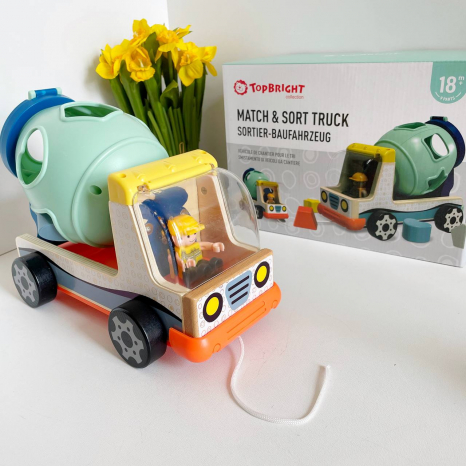 Дитяча іграшка сортер Бетонозмішувач, ТМ Top Bright 121095