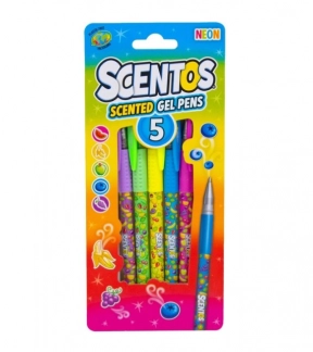Набір ароматних гелевих ручок – Неоновий Коктейль, 5 кольорів, 12264