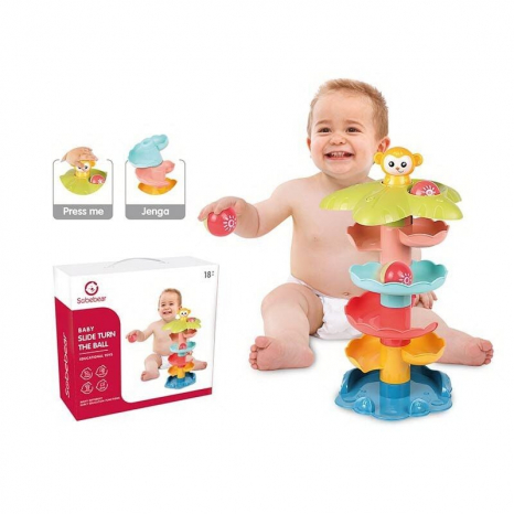 Дитяча розвиваючв гра Гірка - лабіринт з кульками Мавпочка YL 1305