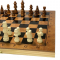 Настільна дерев'яна гра 3 в 1 шахи, шашки та нарди G29 дошка 29х29 см