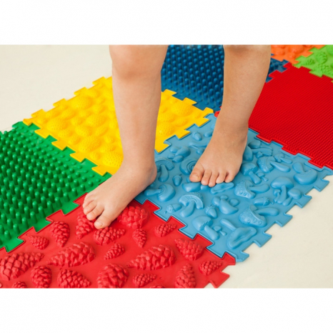 Массажный коврик МЯГКИЙ Ортек Микс Пазлы 8 элементов