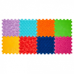 Массажный коврик МЯГКИЙ Ортек Микс Пазлы 8 элементов