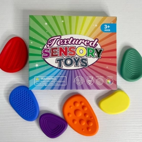 Сенсорні антистрес-камінці для дітей з особливими потребами(гумові)