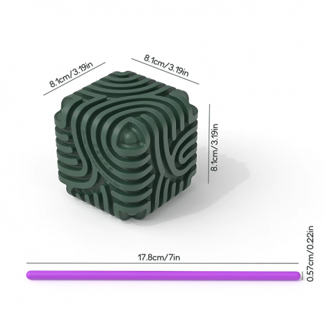 Сенсорний куб - антистрес 3D для розвитку моторики з гумками