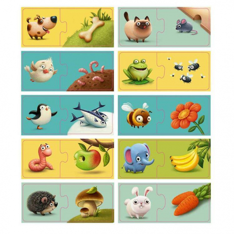 Пазли-половинки Моя їжа Puzzlika 12992