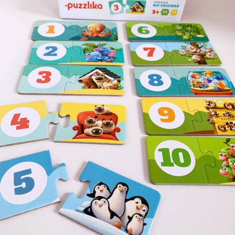 Пазлы-половинки Мои друзья Puzzlika