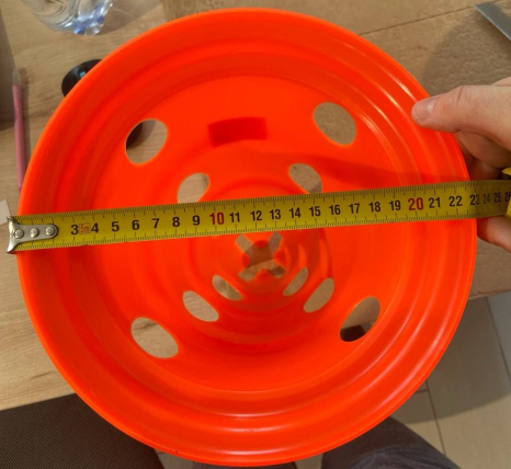 Фишка - конус тренировочная с отверстиями Оранжевая, высота - 30 см, O-83830