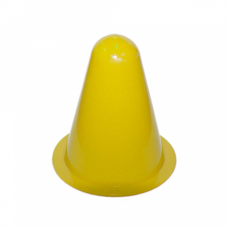 Фішка - конус (мала) для розмітки поля Жовта, висота 8 см