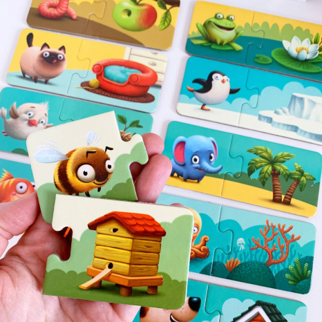 Пазли-половинки  Мій дім Puzzlika 13074