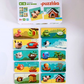 Пазли-половинки  Мій дім Puzzlika 13074