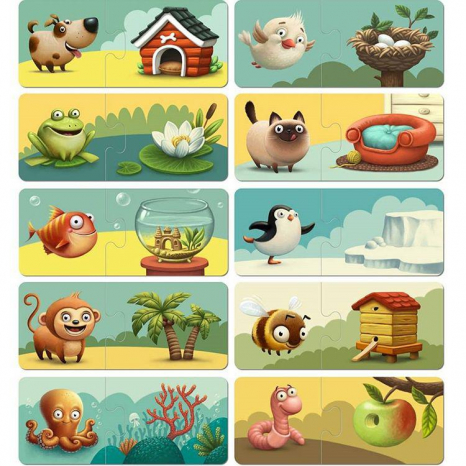 Пазлы-половинки Мой дом Puzzlika 13074