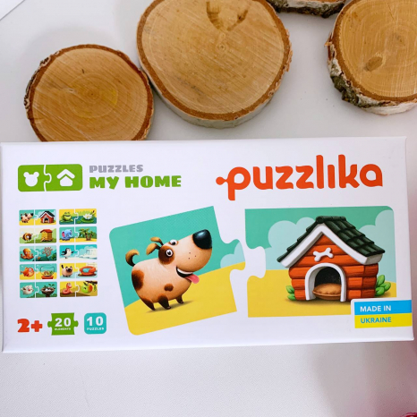Пазли-половинки  Мій дім Puzzlika 13074