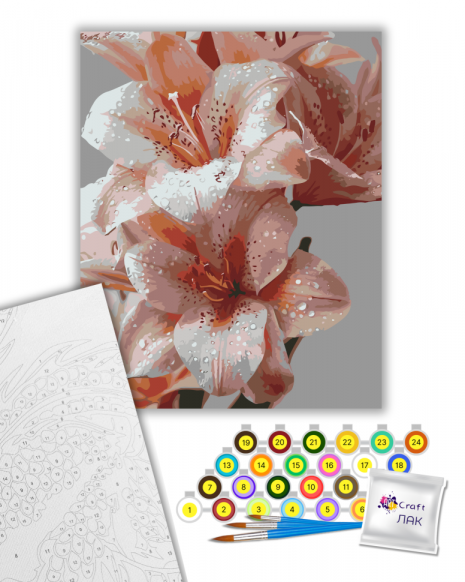 Картина за номерами "Краплі тиші" ©arttem_illustration Art Craft 13169-AC 40х50 см