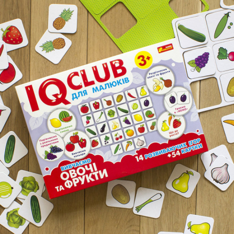 Учебные пазлы "Изумим овощи и фрукты. IQ-club для малышей" Ранок. 13203004У