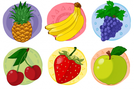 Кубики пластмасові Фрукти 1332 Технок