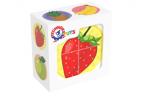 Кубики пластмасові Фрукти 1332 Технок