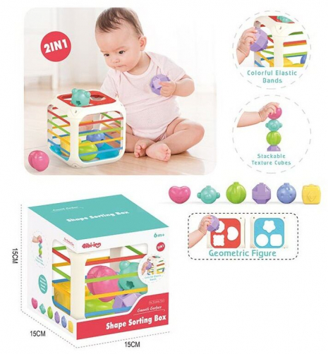 Куб логічній 608-99 сортер, 6 елементів