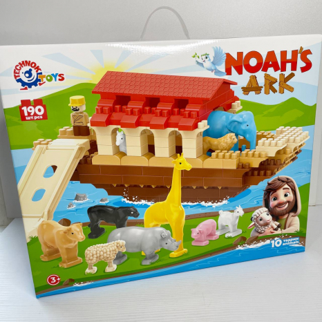 Конструктор блочний  “Ноїв ковчег” 190 деталей ТЕХНОК 1348