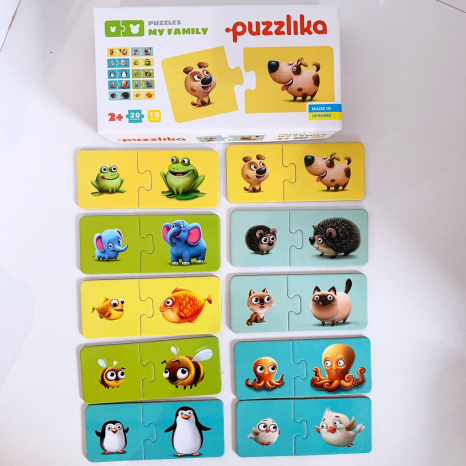 Пазлы-половинки Моя семья Puzzlika