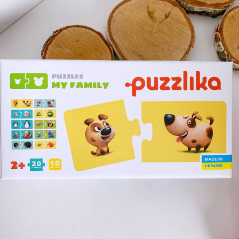 Пазлы-половинки Моя семья Puzzlika