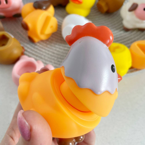 Логічна гра - сортер Тваринки - половинки (конструктор для малюків) 1369