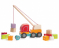 Дерев'яна іграшка Машинка Автокран з магнітними блоками Cubika (Левеня) 13982