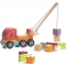 Дерев'яна іграшка Машинка Автокран з магнітними блоками Cubika (Левеня) 13982