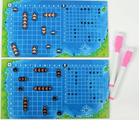 Настольная магнитная игра Морской бой ТМ Умняшка 1401