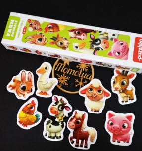 Пазли-половинки міні Тварини ферми Puzzlika