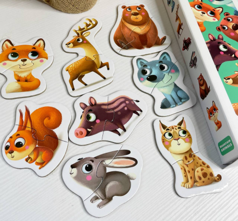 Пазли-половинки міні Тварини Карпат Puzzlika