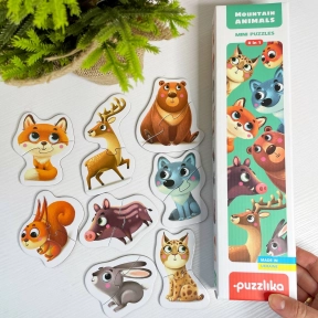 Пазли-половинки міні Тварини Карпат Puzzlika