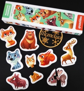 Пазли-половинки міні Тварини Карпат Puzzlika