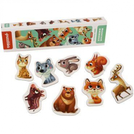 Пазли-половинки міні Тварини Карпат Puzzlika