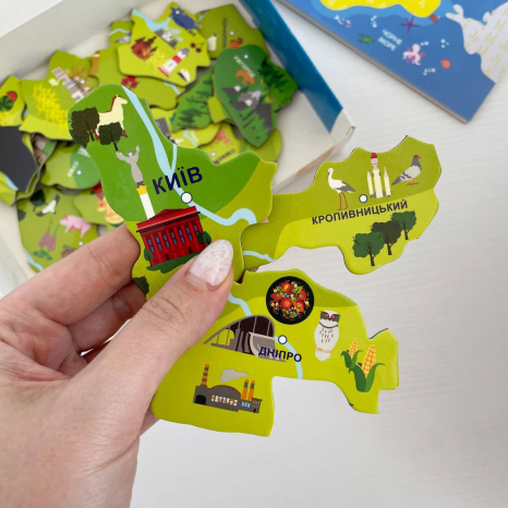 Магнітна карта-пазл Моя країна - Україна (мапа України), Zirka 148709