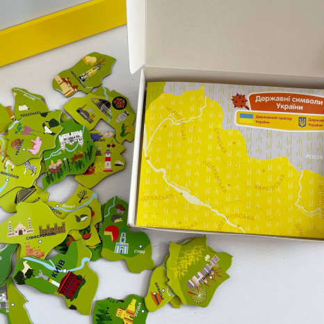 Магнітна карта-пазл Моя країна - Україна (мапа України), Zirka 148709