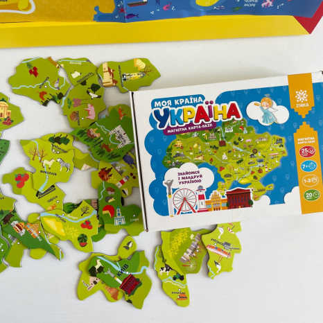 Магнітна карта-пазл Моя країна - Україна (мапа України), Zirka 148709