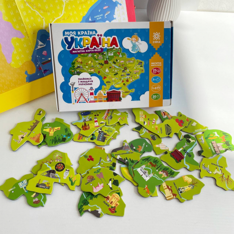 Магнітна карта-пазл Моя країна - Україна (мапа України), Zirka 148709