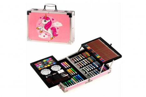 Набір для творчості та малювання Unicorn / Єдиноріг у валізі  (145 предметів)