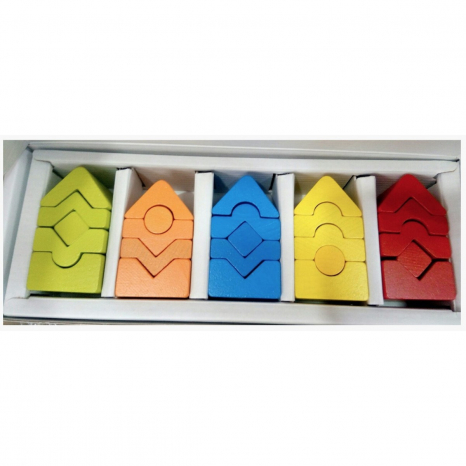 Набір дерев'яних пірамідок  Cubika LD-13 15016 Левеня