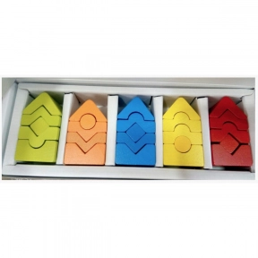 Набір дерев'яних пірамідок  Cubika LD-13 15016 Левеня