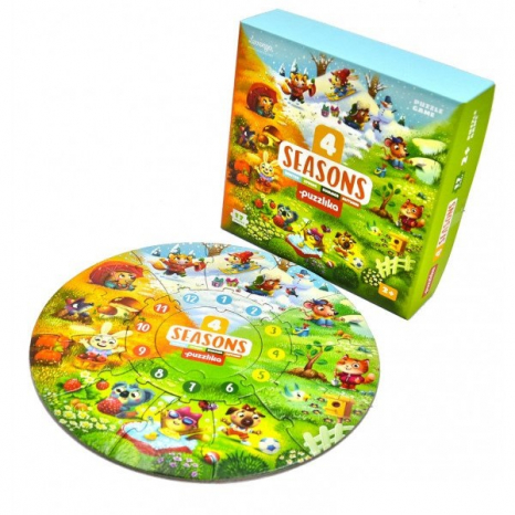 Дитячі розвиваючі пазли "4 сезони", Puzzlika, 15238