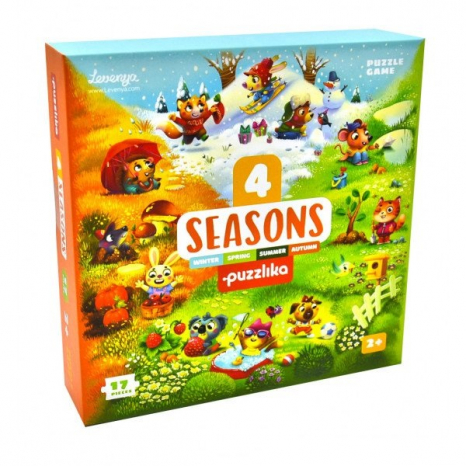 Дитячі розвиваючі пазли "4 сезони", Puzzlika, 15238