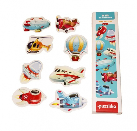Пазли-половинки  міні Повітряний транспорт 15283  Puzzlika