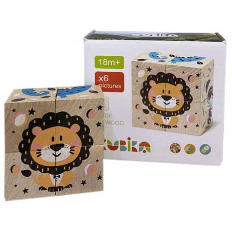 Дерев'яні кубики Тваринки (Кубика, Cubika) 15429