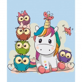Дитяча картина за номерами "Казкові друзі" Art Craft 40х50 см 15525-AC