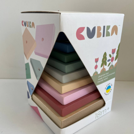 Деревянная пирамидка LD-18 Cubika 15849