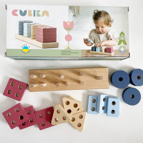 Деревянный геометрический сортер LSG-5 Cubika 15863