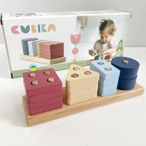 Дерев'янний геометрический сортер LSG-5 Cubika 15863